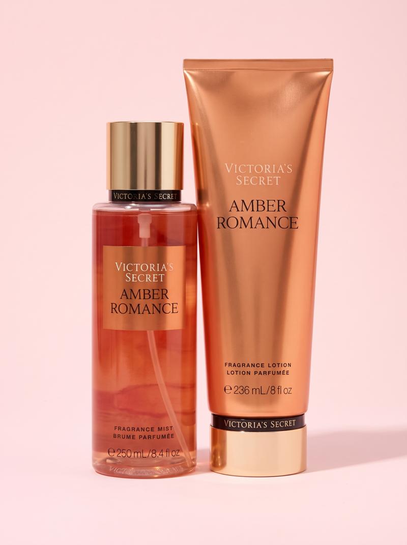 Amber Romance Classic Duo: Body Mist y Crema de Victoria's Secret
