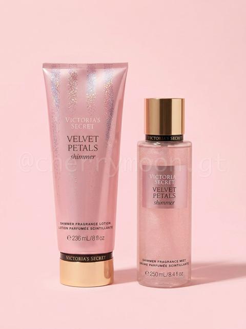 Velvet Petals Shimmer Duo: Crema y Body Mist de Victoria's Secret