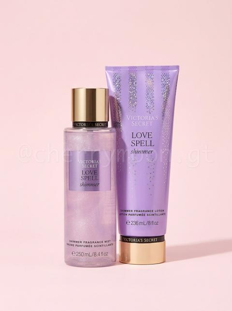Love Spell Shimmer Duo: Body Mist y Crema de Victoria's Secret